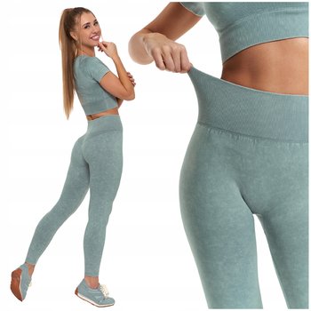 Legginsy Damskie Sportowe Wysoki Stan Kryjące Elastyczne Wygodne MORAJ L/XL - Moraj