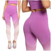 Legginsy Damskie Sportowe Wysoki Stan Push-Up Kryjące na Siłownię MORAJ XL