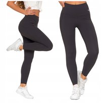 Legginsy Damskie Sportowe z Kieszeniami Wysoki Stan Kryjące Lycra MORAJ M