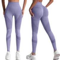Legginsy Damskie Z Wysokim Stanem Sportowe Getry Leginsy Fitness Push Up M