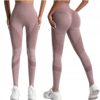 Legginsy Damskie Z Wysokim Stanem Sportowe Getry Leginsy Fitness Push Up M - SNM