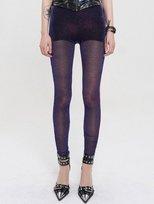 legginsy DEVIL FASHION - PURPLE GOTHIC-L Inna marka