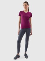 Legginsy dzianinowe elastyczne damskie 4F 4FWSS24TTIGF137-22S Czarny