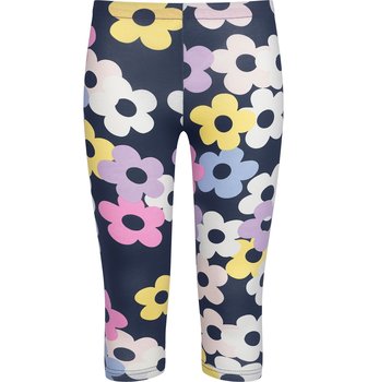 Legginsy dziewczęce leginsy 3/4 dziecięce w kwiatki 164 bawełniane Endo - Endo