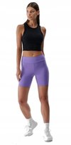 Legginsy krótkie sportowe damskie 4F fiolet do biegania na siłownię F007 M 4F