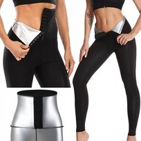 Legginsy Modelujące Spodnie Odchudzające Termiczne 4Xl/5Xl