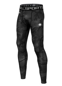 Legginsy NET CAMO All Black Camo M - Pitbull West Coast