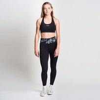 Legginsy sportowe długie damskie elastyczne czarne kawowiec Cuna 2XL