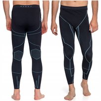 Legginsy Termoaktywne Męskie Bielizna Bezszwowa Spodnie Termiczne MORAJ 2XL