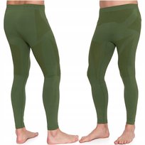Legginsy Termoaktywne Męskie Bielizna Bezszwowa Spodnie Termiczne MORAJ 2XL