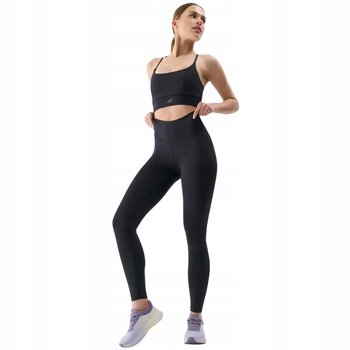 Legginsy treningowe 4F damskie, szybkoschnące, czarne, r. L - 4F