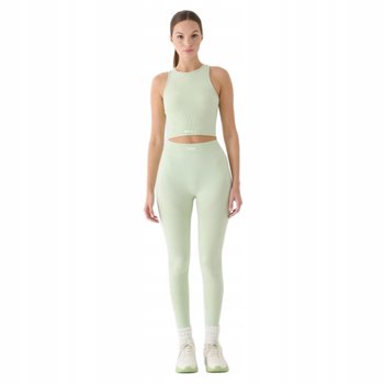 Legginsy treningowe damskie 4F z wysokim stanem - turkusowe, r. XS/S - 4F