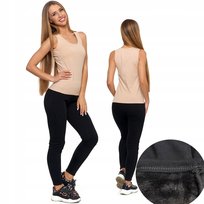 Legginsy Z Wysokim Stanem Z Futerkiem Moraj L/Xl
