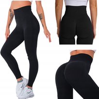 Leginsy Sportowe Bezszwowe Wysoki Stan Fitness L Inny producent