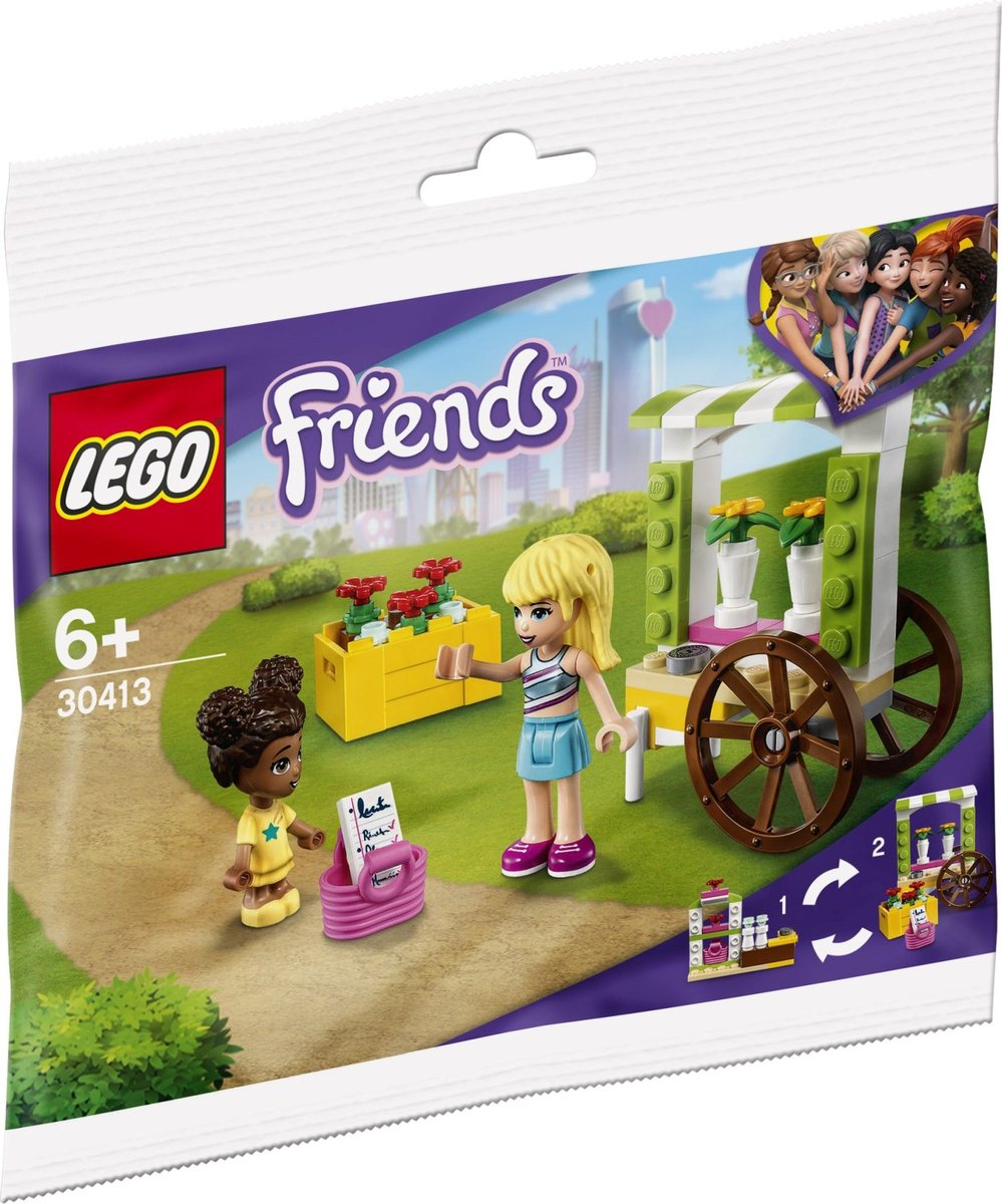 LEGO 30413 Friends, Wózek z kwiatami