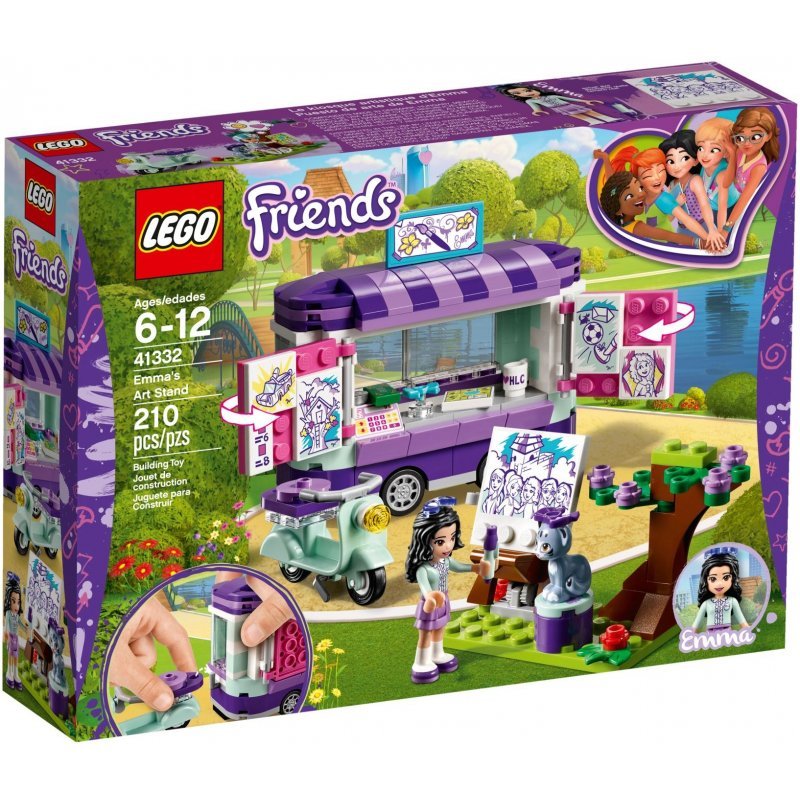 LEGO 41332 Friends, Stoisko z rysunkami Emmy