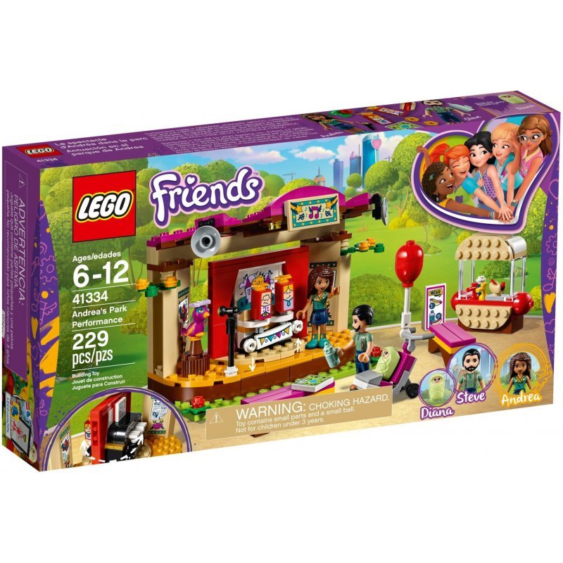 LEGO 41334 Friends, Pokaz Andrei w parku