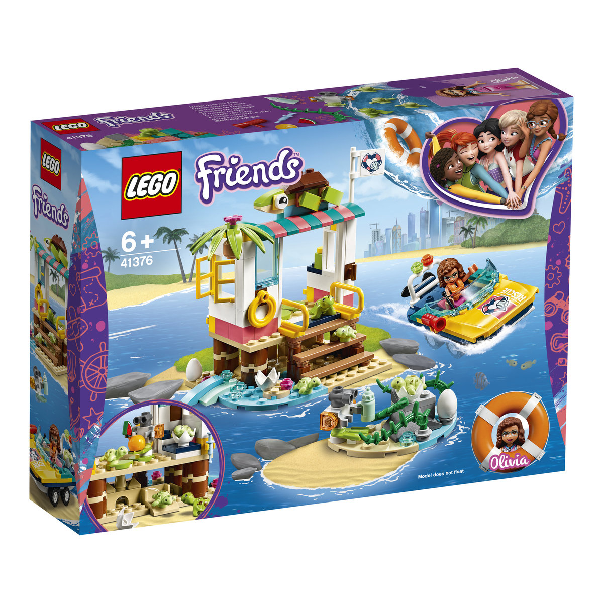 LEGO 41376 Friends, Na ratunek żółwiom