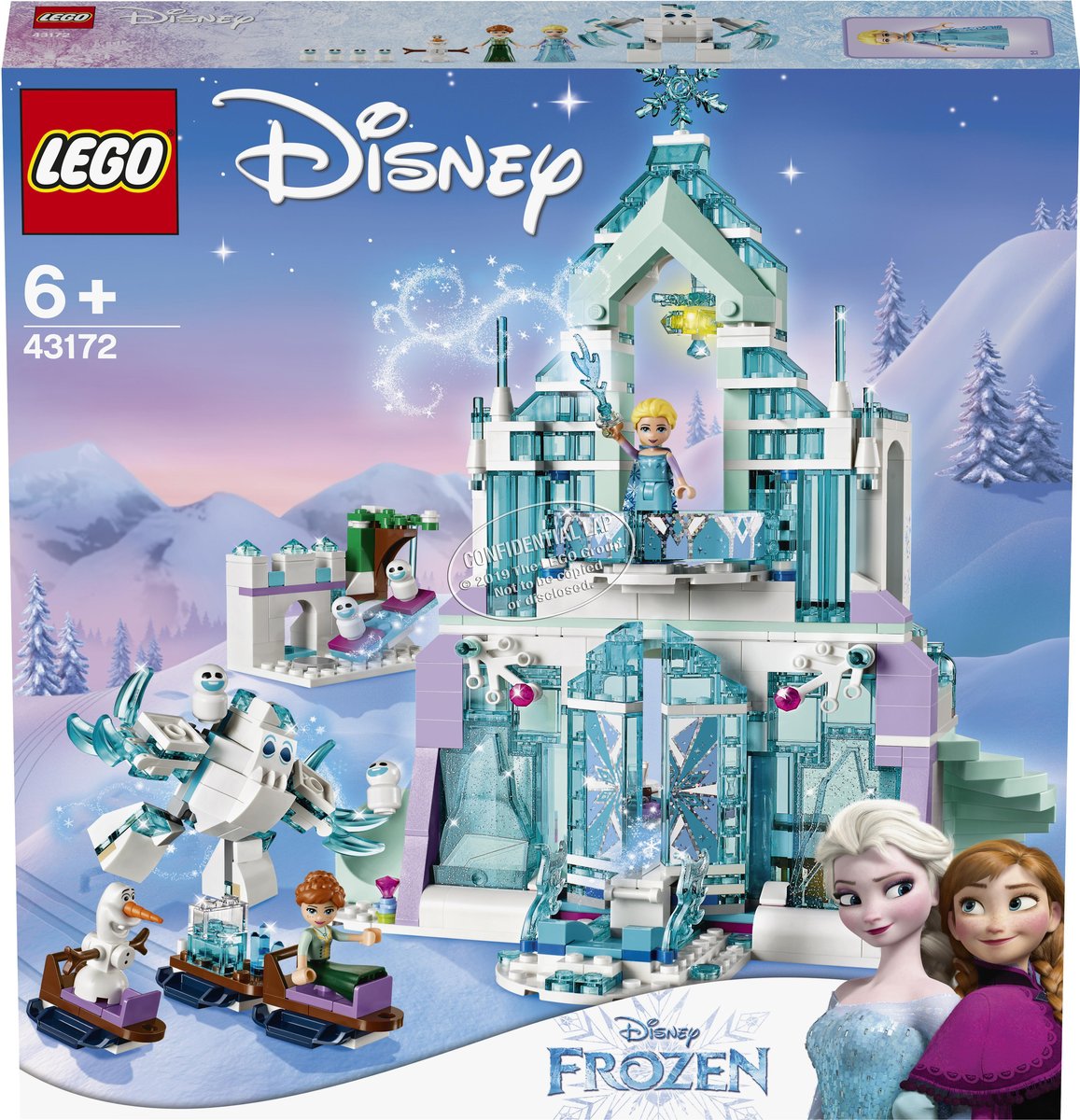 LEGO 43172 Disney Princess, klocki Magiczny lodowy pałac Elsy