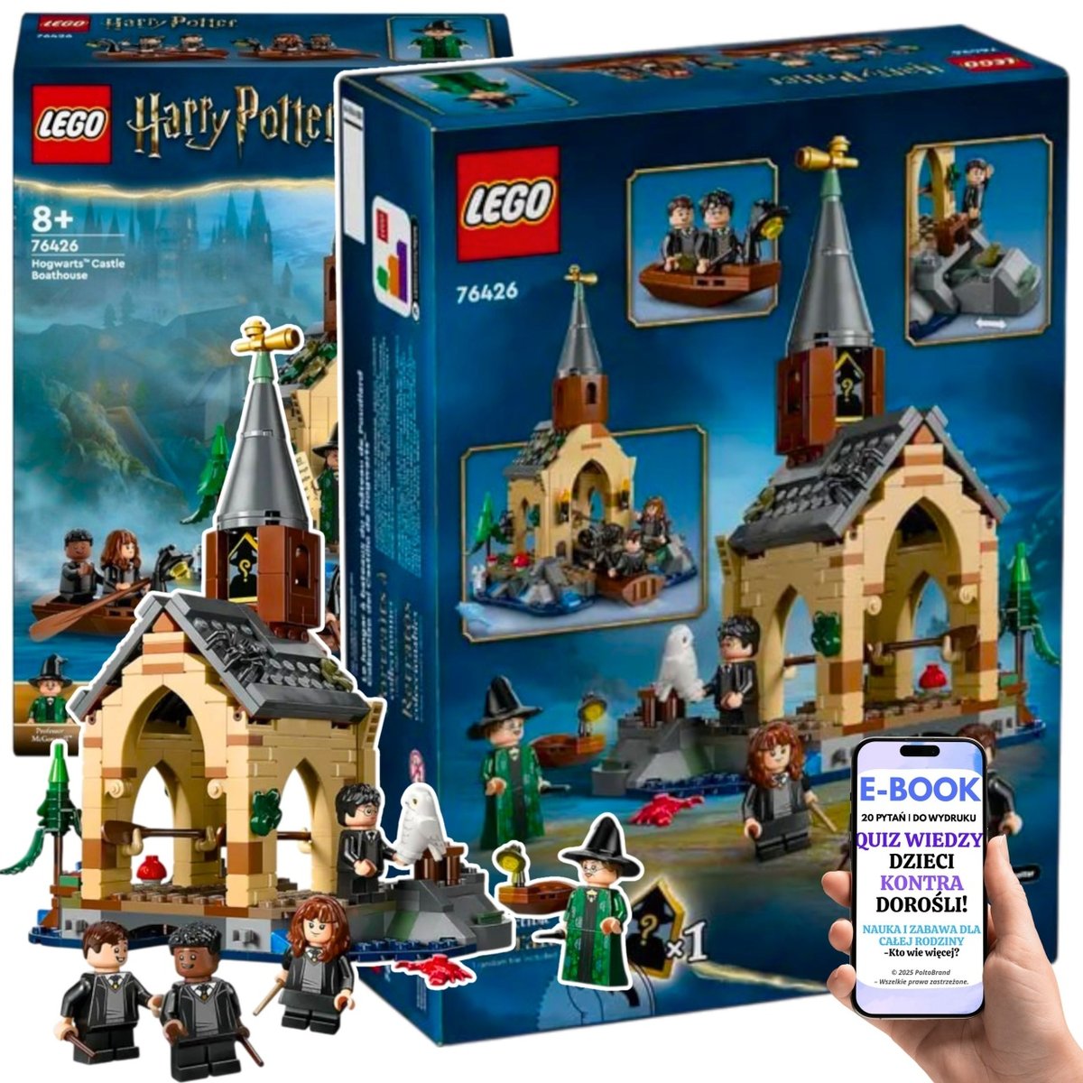LEGO 76426 PRZYSTA HOGWARTU odzie 7 Postaci Lego Prezent Dla lego-76426-przysta-hogwartu-odzie-7-postaci-lego-prezent-dla