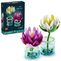 LEGO Botanicals, klocki, Lilie wodne, zestaw dla dzieci, kwiatowa dekoracja, 11511 LEGO
