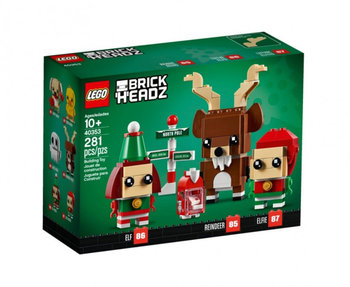 LEGO BrickHeadz, klocki Renifer, Elf i Elfka - LEGO