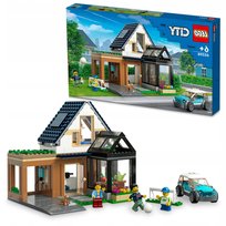 LEGO CITY 60398 KLOCKI DOMEK RODZINNY I SAMOCHÓD ELEKTRYCZNY