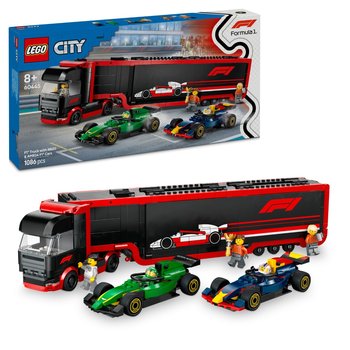 LEGO City, F1 Ciężarówka z bolidami RB20 i AMR24 F1,  60445 - LEGO