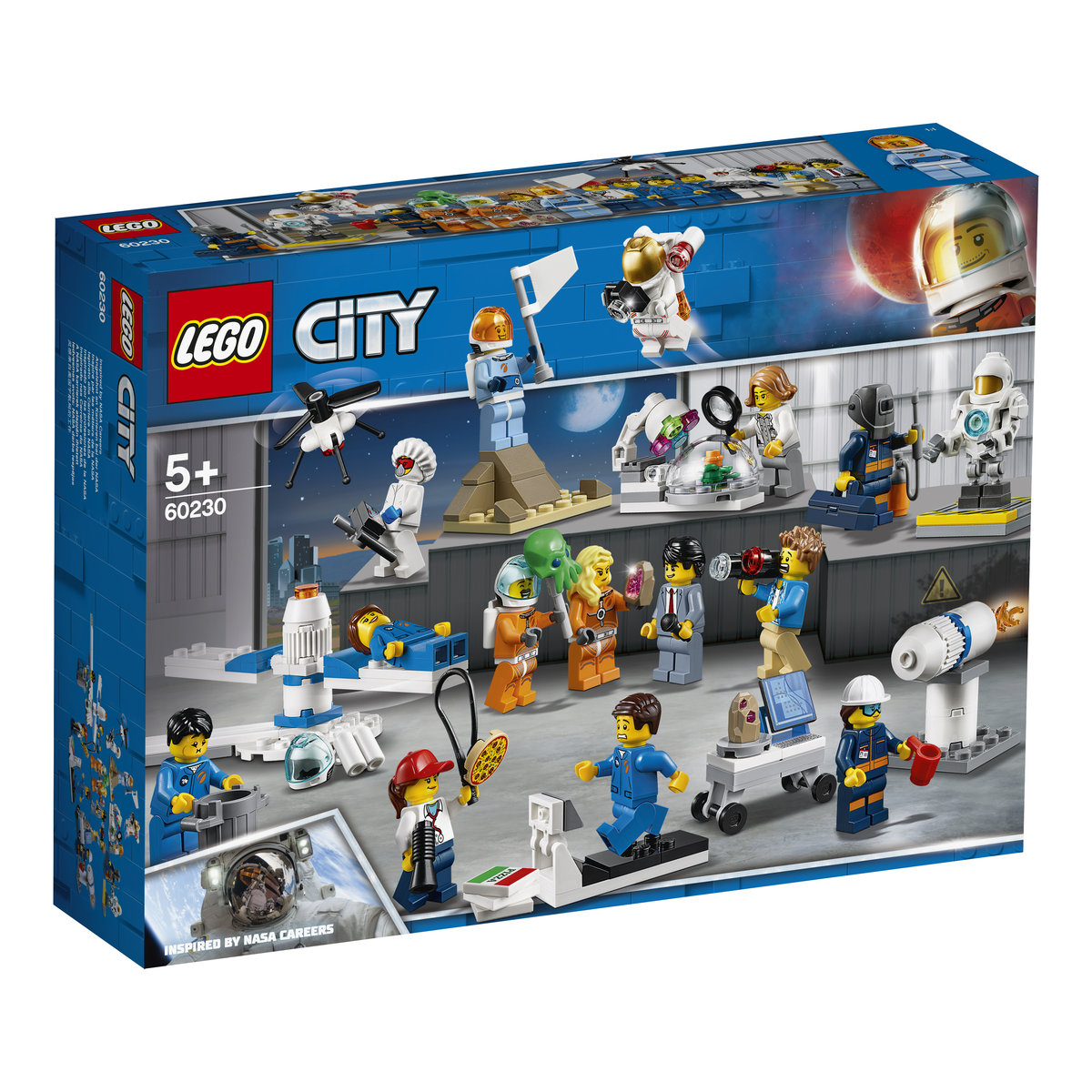 LEGO City, klocki Badania kosmiczne, zestaw minifigurek, 60230