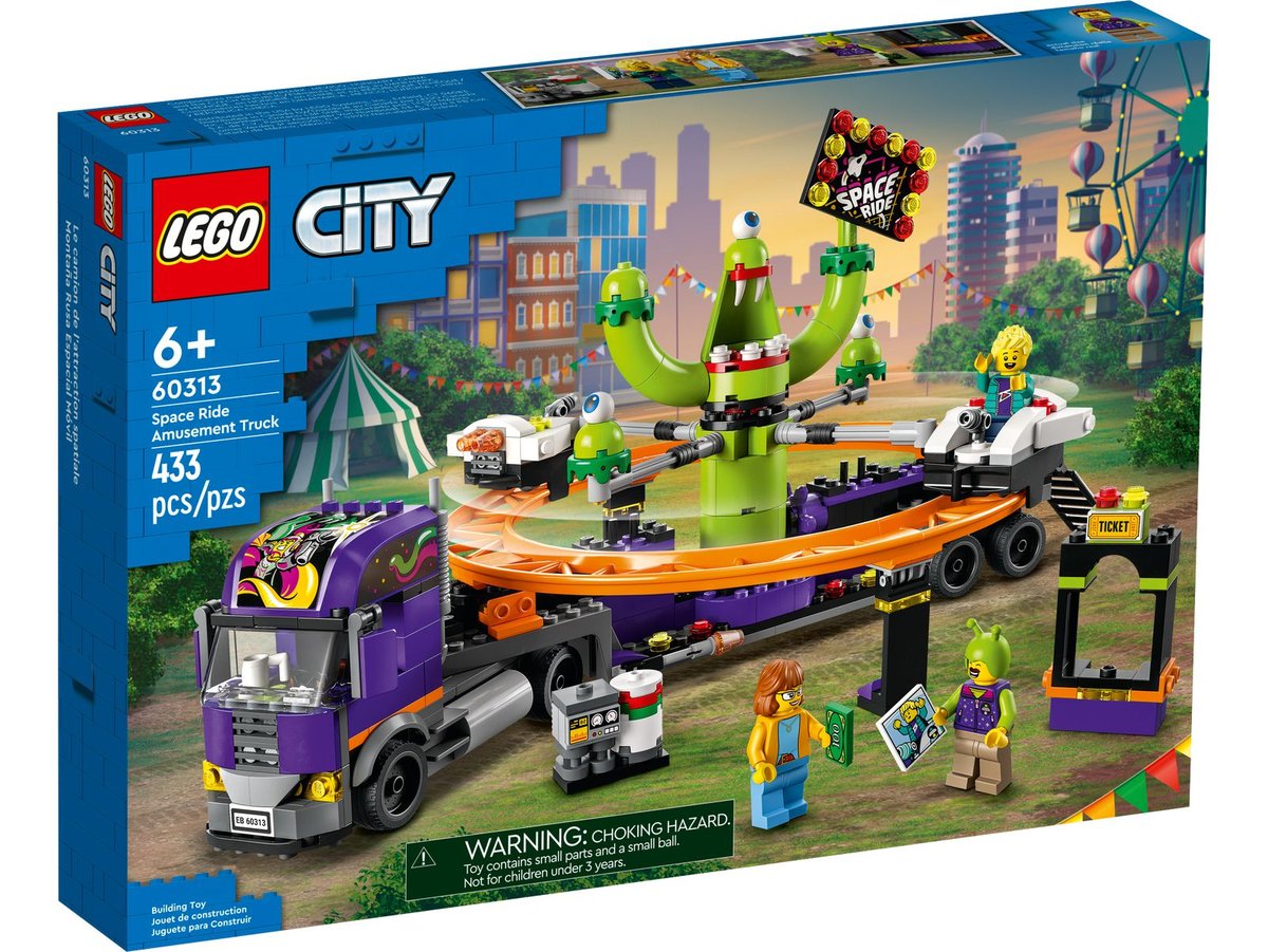 LEGO City, klocki, Ciężarówka Z Kosmiczną Karuzelą, 60313 - LEGO