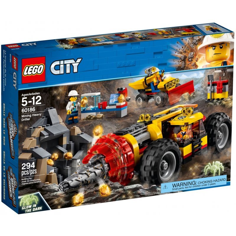 LEGO City, klocki Ciężkie wiertło górnicze, 60186