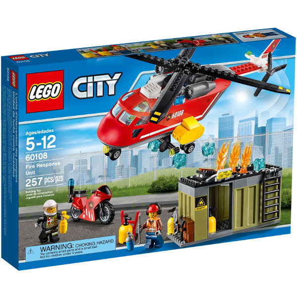 LEGO City, klocki Helikopter strażacki, 60108