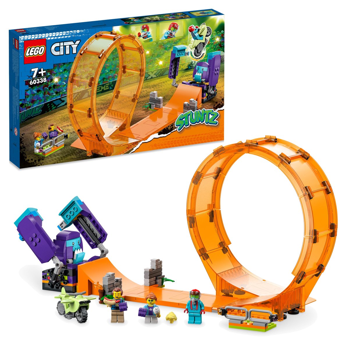 LEGO City, klocki, Kaskaderska pętla i szympans demolka, 60338