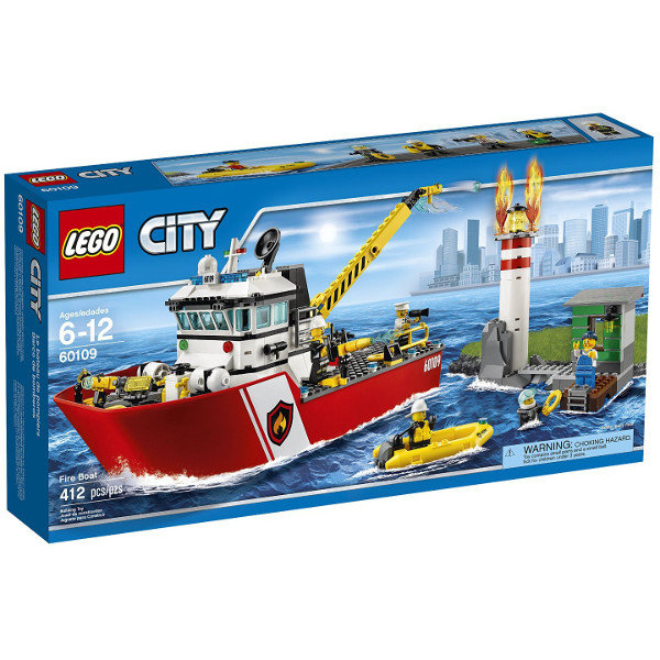 LEGO City, klocki Łódź strażacka, 60109