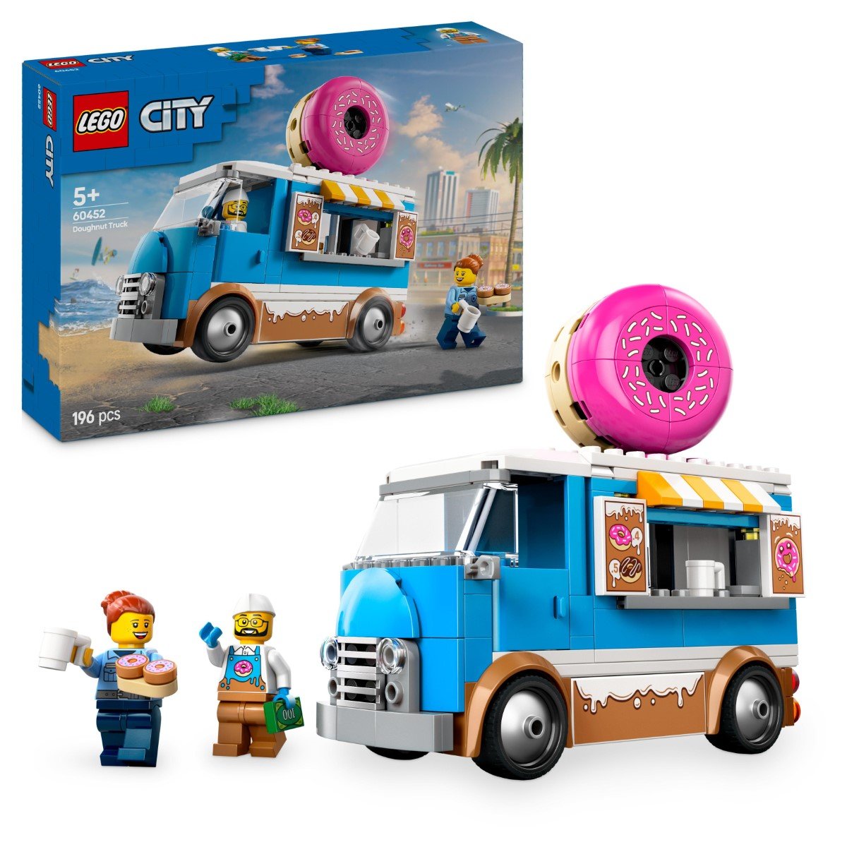 LEGO City, klocki, Mobilna pączkarnia, 60452
