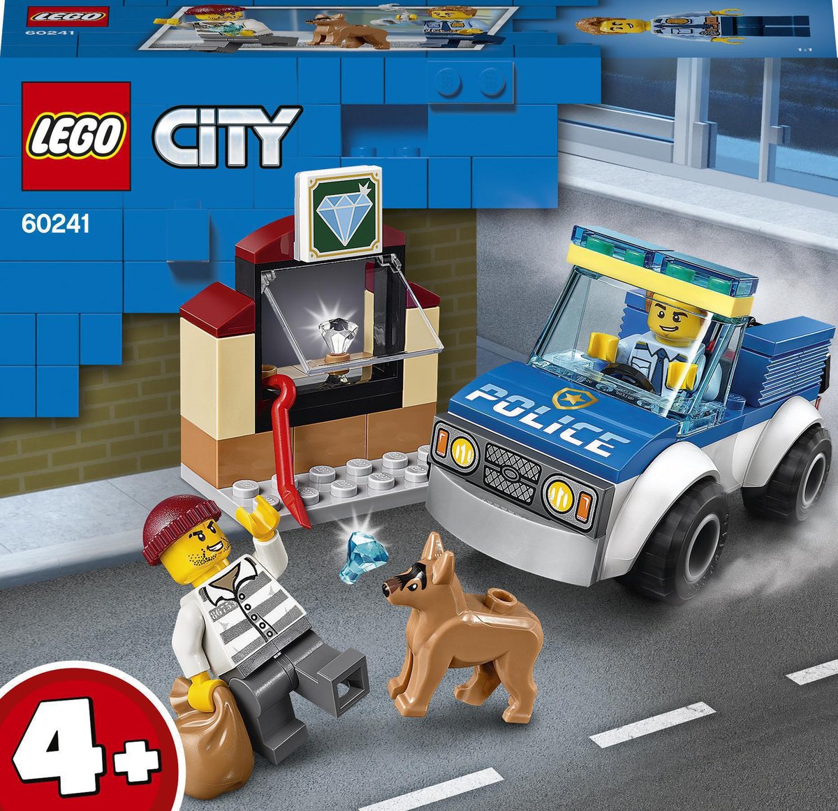 LEGO City, klocki Oddział Policyjny z psem, 60241