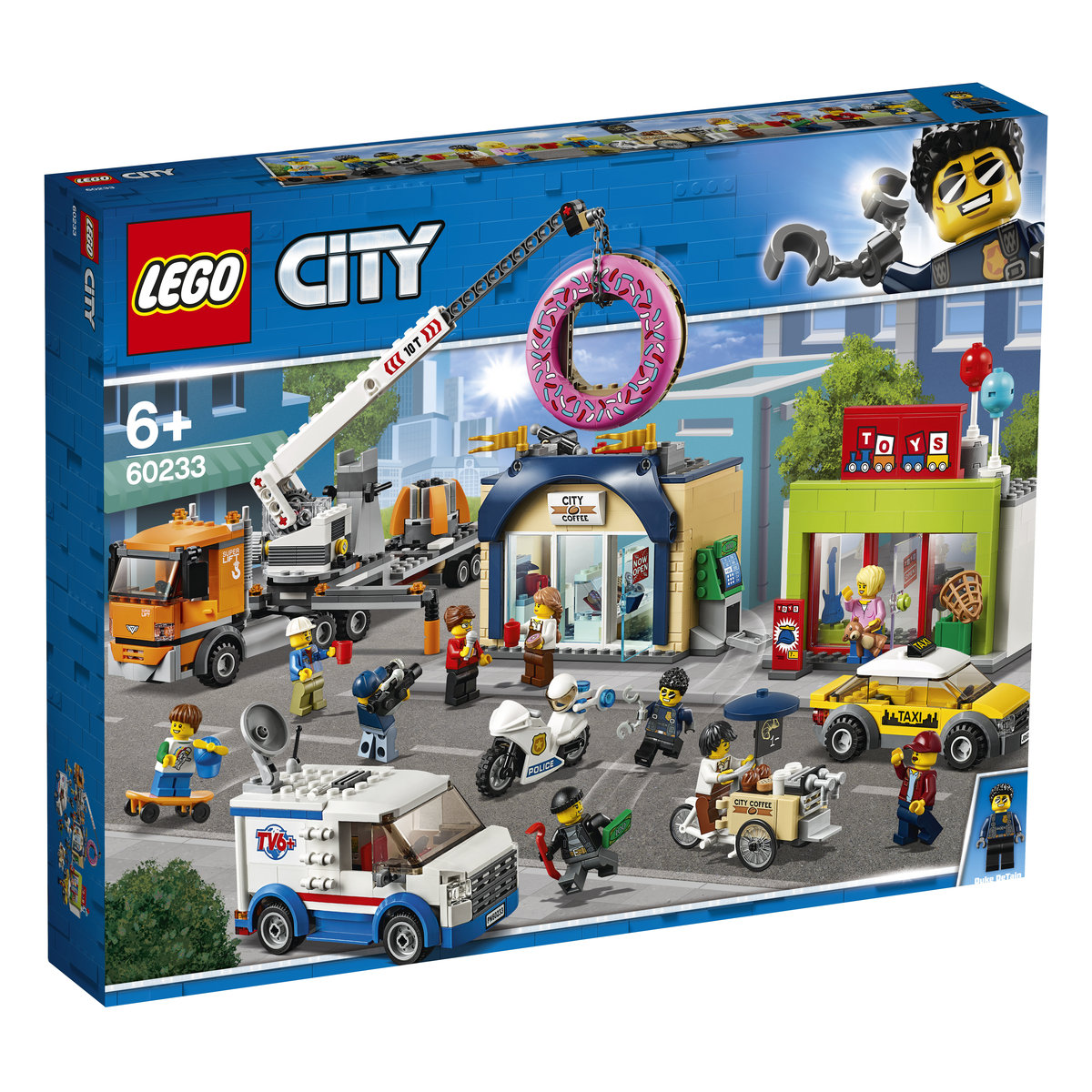 LEGO City, klocki Otwarcie sklepu z pączkami, 60233