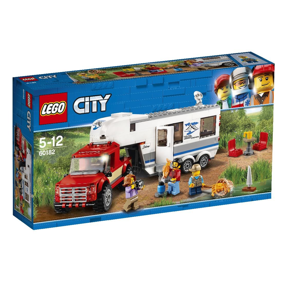 LEGO City, klocki Pickup z przyczepą, 60182