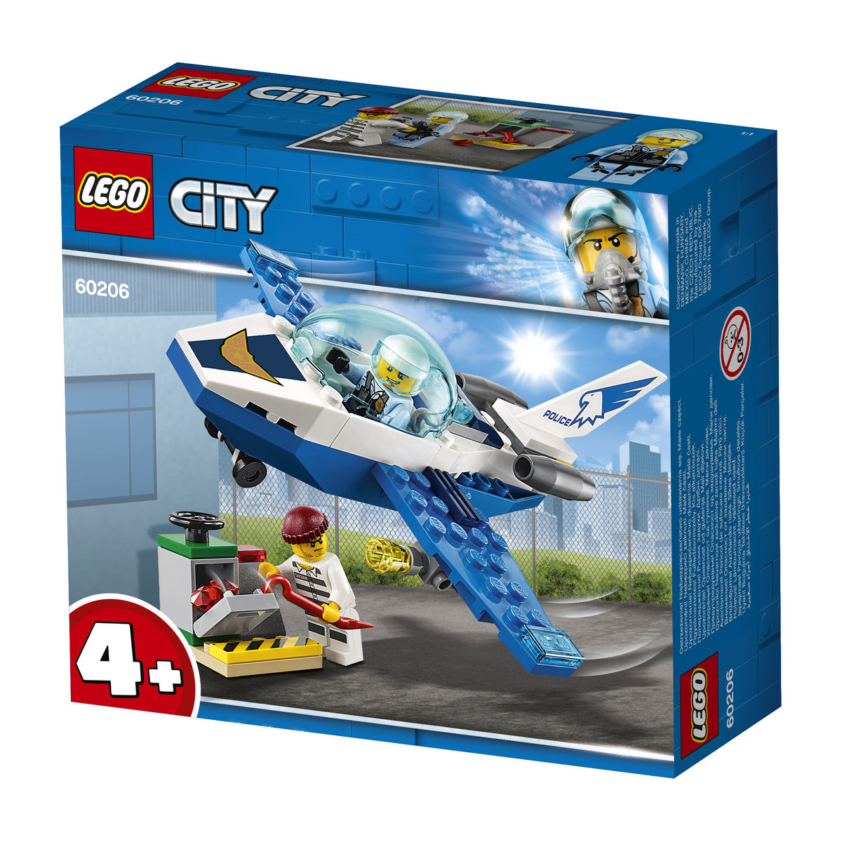 LEGO City, klocki Policyjny patrol powietrzny, 60206