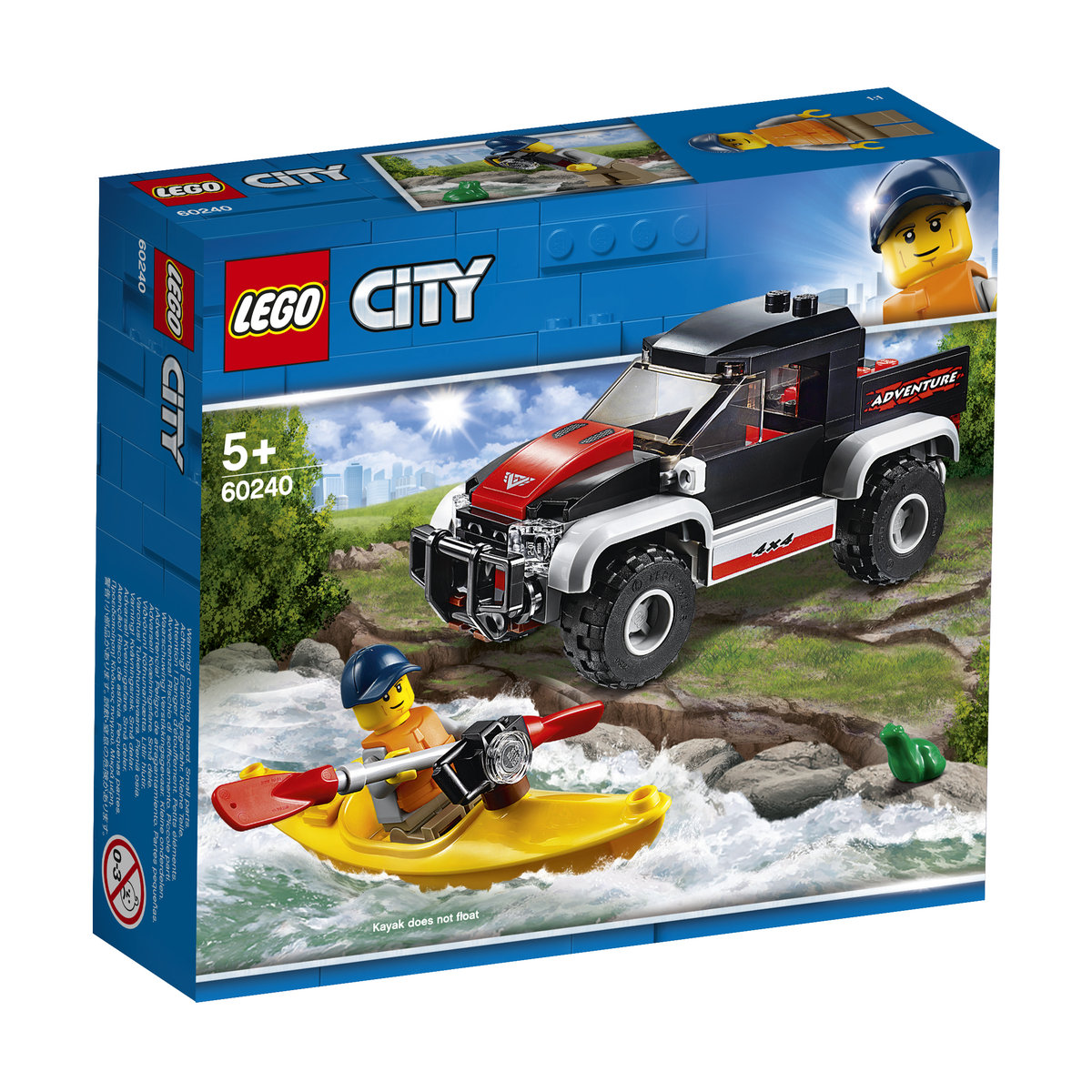 LEGO City, klocki Przygoda w kajaku, 60240