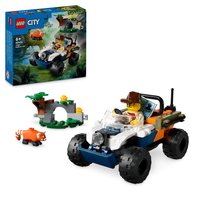 LEGO City, klocki, Quad badacza dżungli z pandą czerwoną, 60424