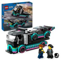LEGO City, klocki, Samochód wyścigowy i laweta, 60406