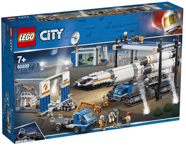 LEGO City, klocki Space Port Rocket Assembly & Transport 60229