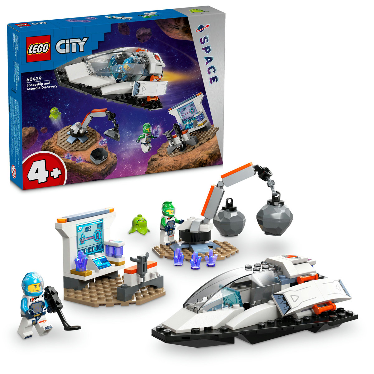 LEGO City, klocki, Statek kosmiczny i odkrywanie asteroidy, 60429