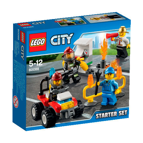 LEGO City, klocki Strażacy, zestaw startowy, 60088