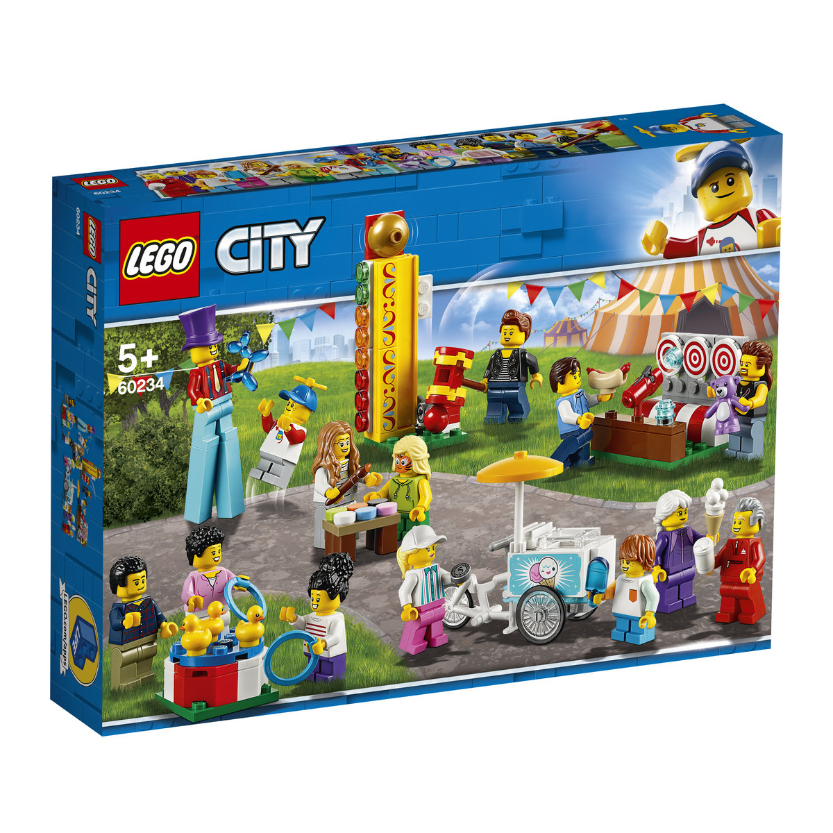 LEGO City, klocki Wesołe miasteczko, zestaw minifigurek, 60234