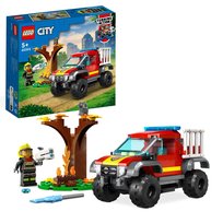 LEGO City, klocki, Wóz strażacki 4x4, misja ratunkowa, 60393