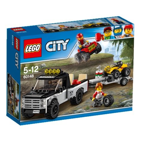 LEGO City, klocki Wyścigowy zespół quadowy, 60148
