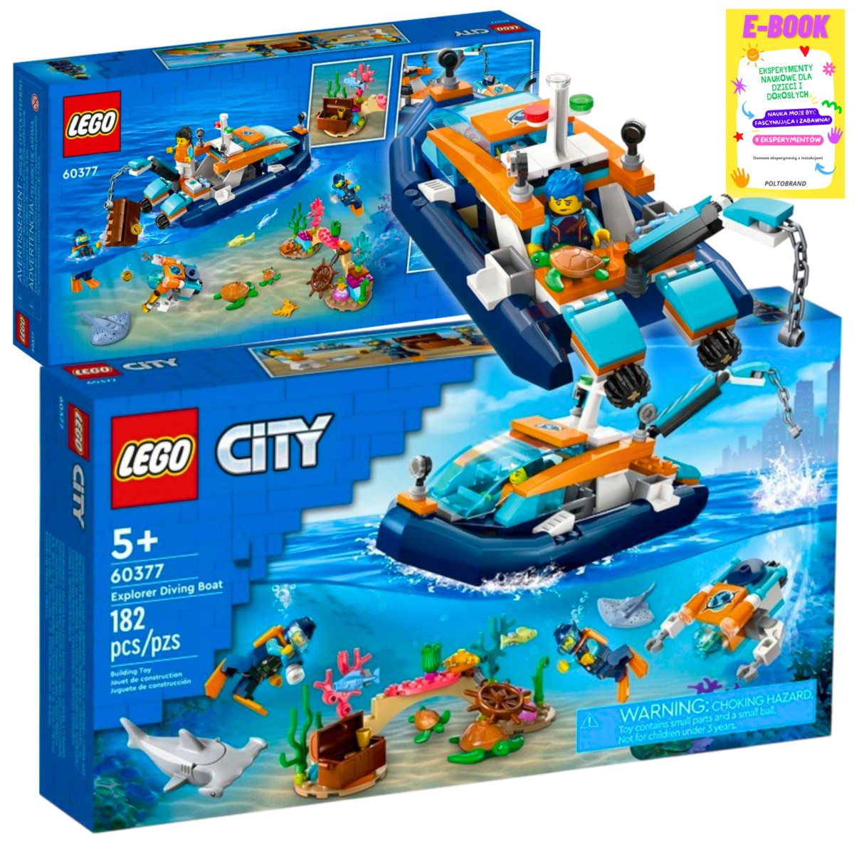 Lego City - Łódź Do Nurkowania Badacza Klocki Lego Prezent + Ebook ...