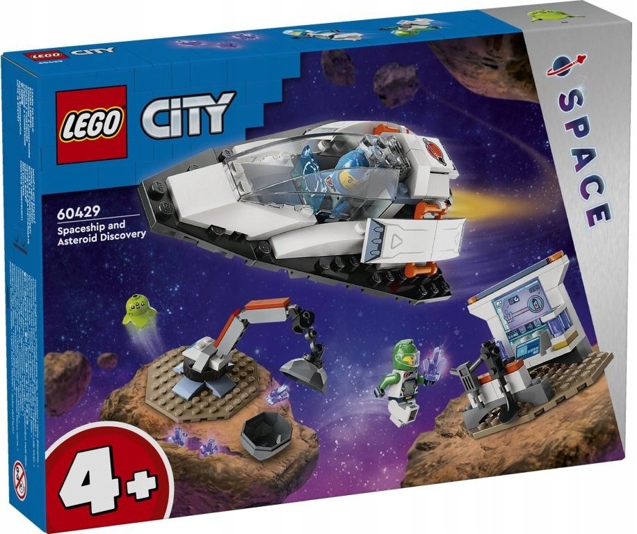 LEGO CITY - STATEK KOSMICZNY I ODKRYWANIE ASTEROIDY ZESTAW KLOCKÓW - 60429